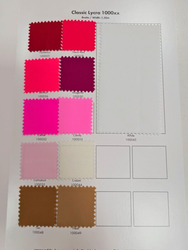 Musterkarte Classic Lycra 02